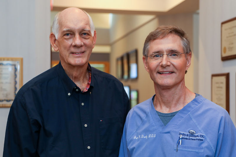 dr darby and dental patient