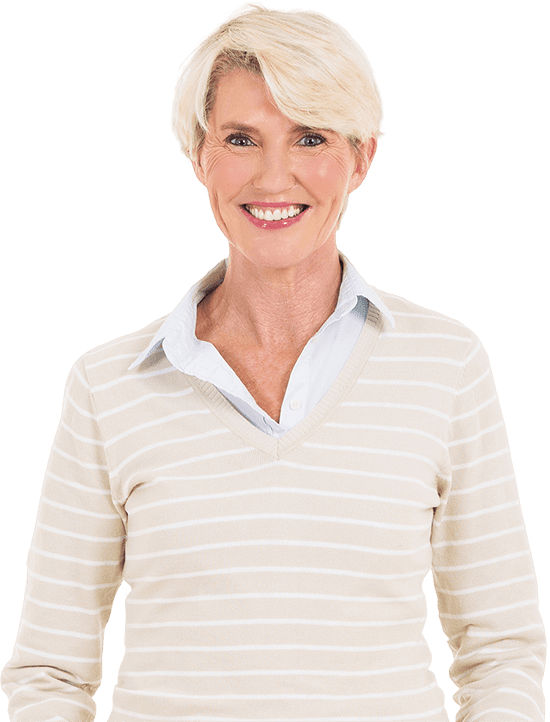 patient smiling after dental implant procedure